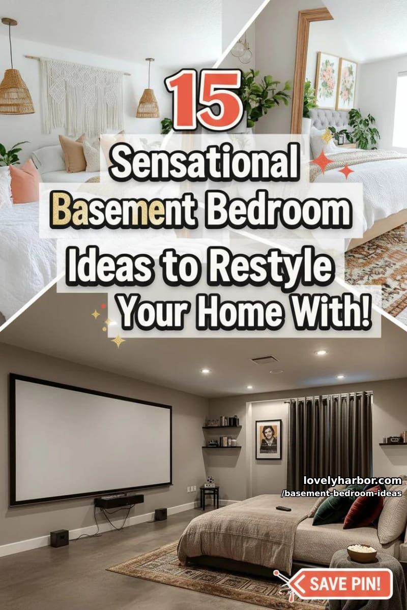 Basement Bedroom Ideas – Collage 53