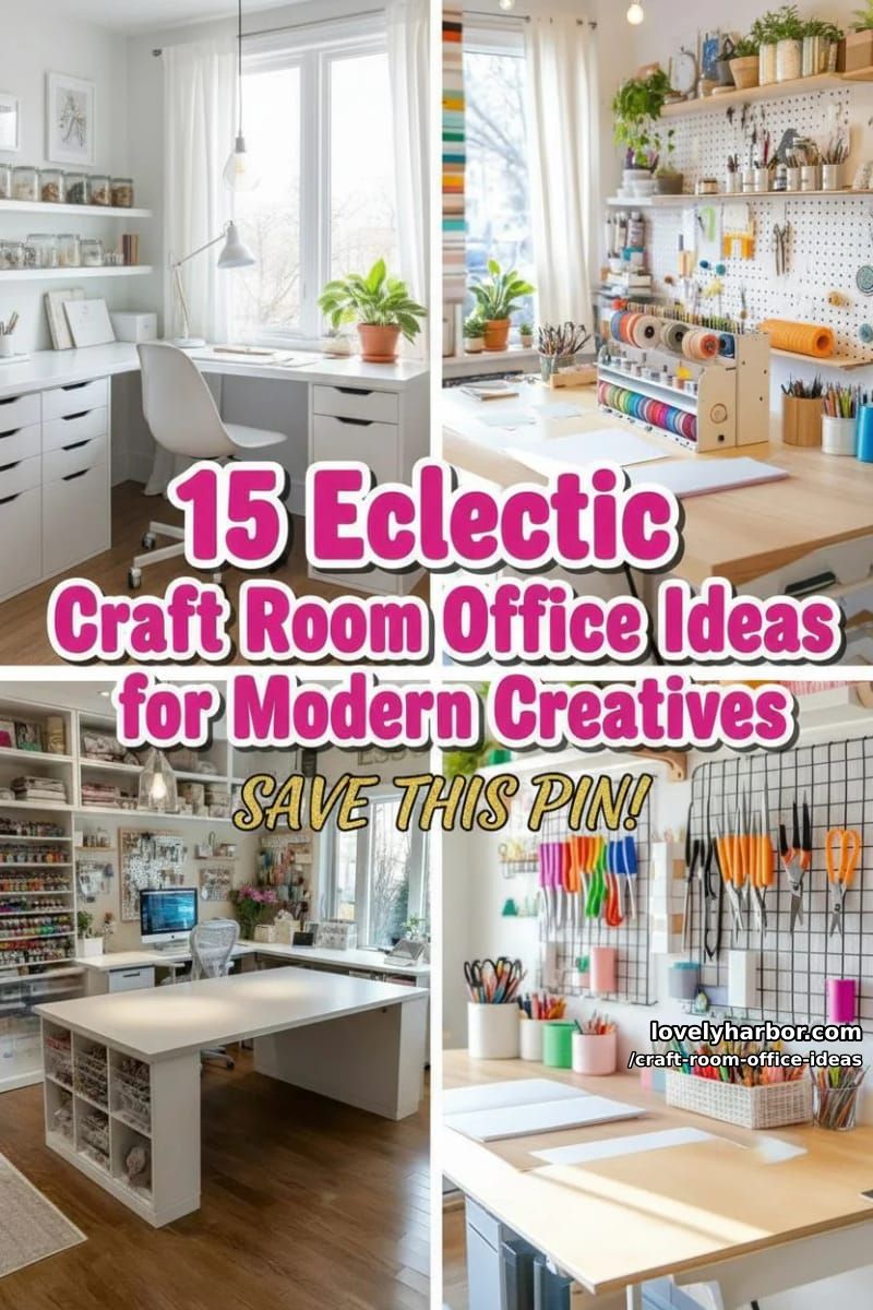 15 Versatile Craft Room Office Ideas for Modern Creatives 47 Craft Room Office Ideas – Collage 46