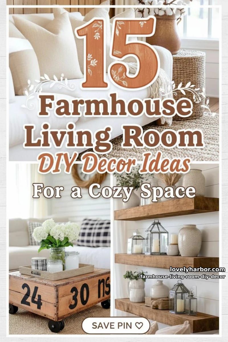 Farmhouse Living Room DIY Decoration – Collage 39
