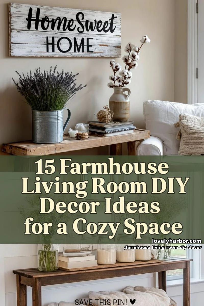 Farmhouse Living Room DIY Decoration – Collage 40