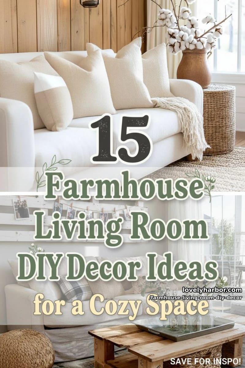 Farmhouse Living Room DIY Decoration – Collage 41
