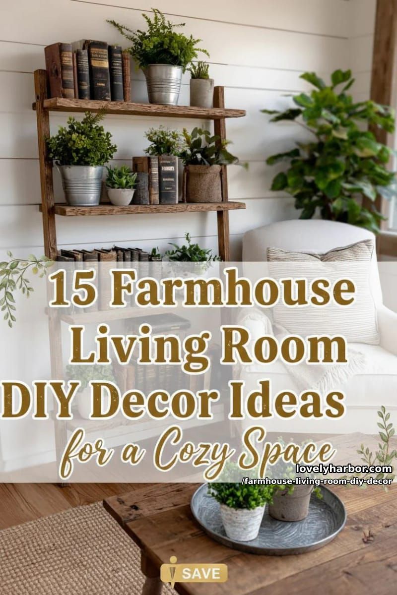 Farmhouse Living Room DIY Decoration – Collage 45