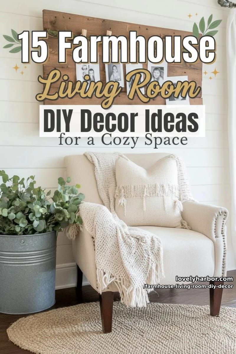Farmhouse Living Room DIY Decoration – Collage 47