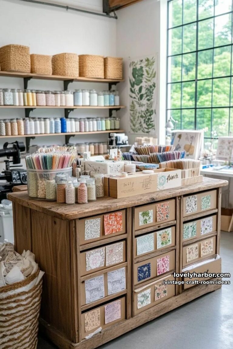 15 Vintage Craft Room Ideas for a Charming Creative Space
