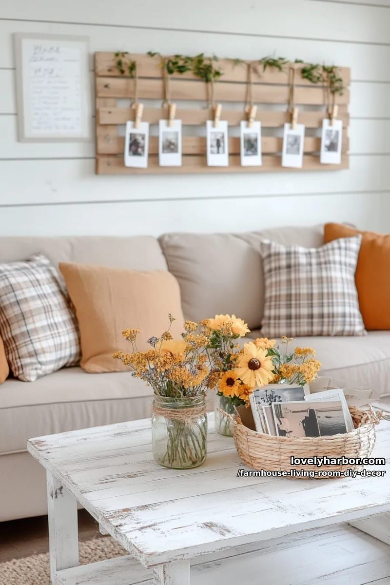Transform a pallet into a farmhouse-style photo and memo display board. 1