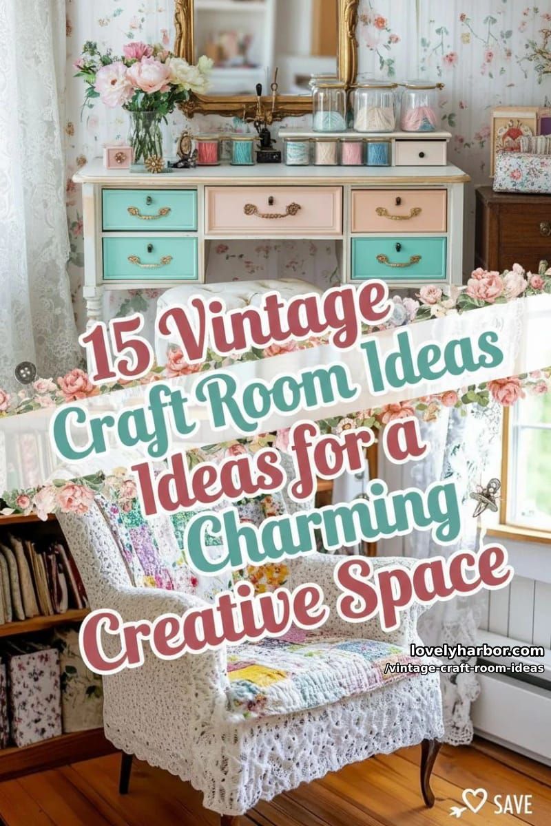 15 Vintage Craft Room Ideas for a Charming Creative Space 42 Vintage Craft Room Ideas – Collage 41
