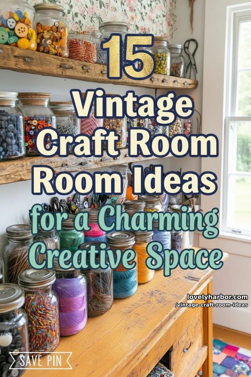 15 Vintage Craft Room Ideas for a Charming Creative Space 44 Vintage Craft Room Ideas – Collage 43
